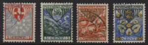 Frankeerzegels Nederland NVPH nrs. 208-211 gestempeld