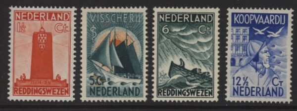 Frankeerzegels Nederland NVPH nrs. 257-260 ongebruikt