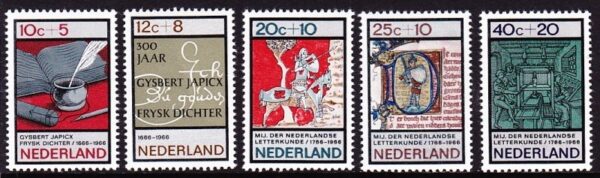 Frankeerserie Nederland NVPH nrs. 859-863 postfris