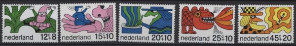 Frankeerserie Nederland NVPH nrs. 912-916 postfris