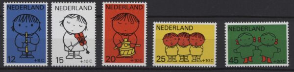 Frankeerserie Nederland NVPH nrs. 932-936 postfris