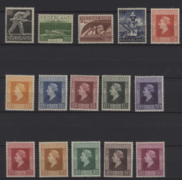 Frankeerserie Nederland NVPH nrs. 428-442 postfris