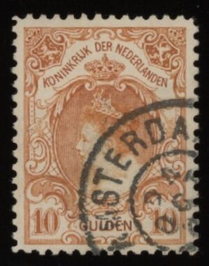 Frankeerzegel Nederland NVPH nr. 80A gestempeld met Vleeming attest