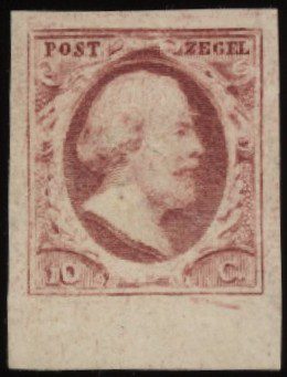 Frankeerzegel Nederland NVPH nr. 2m plaat VII positie 21 postfris met certificaat Vleeming