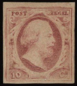 Frankeerzegel Nederland NVPH nr. 2n plaat IX positie 93 ongebruikt met certificaat Vleeming