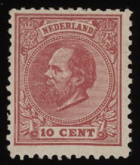 Frankeerzegel Nederland NVPH nr. 21H postfris met Vleeming certificaat