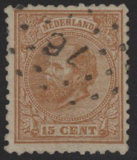 Frankeerzegel Nederland NVPH nr. 23 gestempeld (ii)
