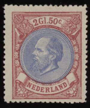 Frankeerzegel Nederland NVPH nr. 29A ongebruikt met certificaat Vleeming