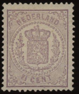 Frankeerzegel Nederland NVPH nr. 18D ongebruikt met Vleeming attest (II)