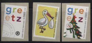 Port Betaald Zegels Nederland NVPH nrs. BZ35a-BZ35c postfris