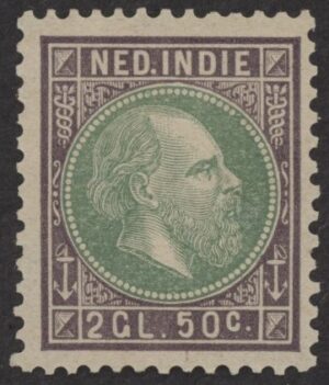 Nederlands Indië NVPH nr. 16Fa postfris met attest NKD en Vleeming