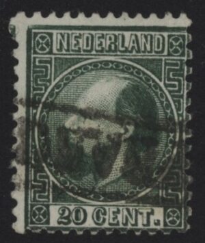 Frankeerzegel Nederland NVPH nr. 10 gestempeld (iii)