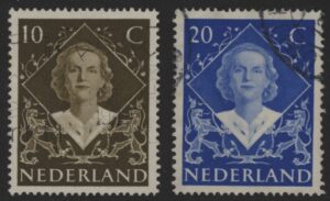 Frankeerzegels Nederland NVPH nrs. 506-507 gestempeld