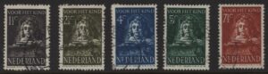 Frankeerzegels Nederland NVPH nrs. 397-401 gestempeld