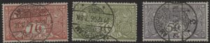 Frankeerzegels Nederland NVPH nrs. 84-86 gestempeld
