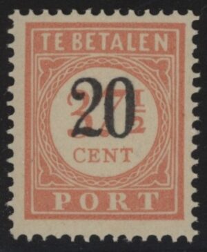 Portzegels Ned.Indië NVPH nr. P40 postfris