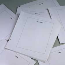 Luxe bladen blanco Belgie Buzin (per 4)