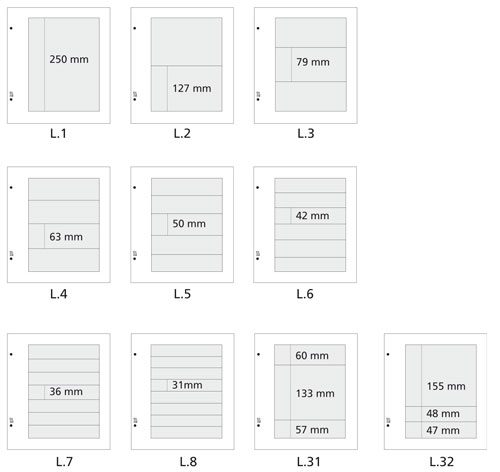 Davo mappen L Assorti (per 10)