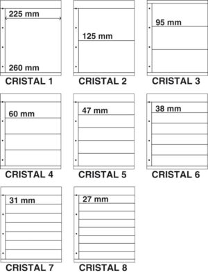 Kosmos insteekbladen Cristal assortiment (per 8)