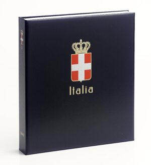 Luxe band postzegelalbum Italie Roy. I
