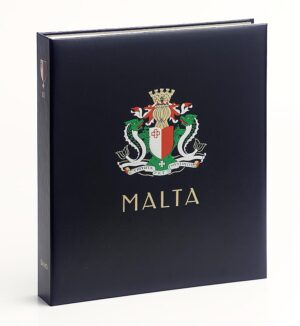 Luxe band postzegelalbum Malta Rep. III